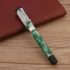 Pens de luxo jinhao 100 fontes caneta acrílica jade chinesa couve chinesa prata spin bend pontíria de artigos de papelaria suprimentos escolares escrevendo novo