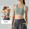 Al0lulu Women's Sports Vest Fitness Fonctionnement du soutien-gorge de sports de yoga élastique élevé