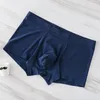 Onderbroek naadloze heren boksers ijs zijden zijden ondergoed comfort vast mannelijk ademende grote maten boxers shorts