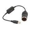 One Piece USB Male à Femme Convertisseur For Car Electronics Accessoires - 5V 2A USB à 12V Adaptateur de prise en viande de cigarette