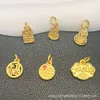 geomancy accessory Long Lasting Color Retention Ancient Method Sand Gold Ashore Koi Double-sided Lucky Gourd Pendant DIY Bracelet Necklace Jewelry Accessories