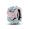 Senior Designer Women's Classic Charm Armband Blue Red Glowing Butterfly Strand 925 Diy Fit Pandoras Armband Luxury SMYELRY MOTHER GEND