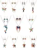 Fashion 2pcSset bijoux ensembles boucles d'oreilles Collier Bohemian Alloy Elephant Elephant Wing Dolphin Sea Horse Starfish Animal pour femmes 3866959