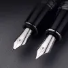 Pens Luxury Metal HERO 1060 Fountain Pen Spin Black Calligraphy Bend Nib Stationery School Supplies Ink Pens