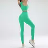 Lu -Set ausrichten von Ficess Sport und Anzüge Fitnessstudio -Kleidung Yoga BH nahtlose Leggings Running Women Tops Pant Zitronen -Fitnessstudio Running Workout