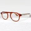 Solglasögonramar TVR529 Toppkvalitetsglasögon Runda Män Acetatglasögon Retro Optiska glasögon Japan Hanmade Myopia Kvinnor som läser