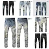 Heren jeans designer jeans am jeans 8811 hoogwaardige mode patchwork gescheurd leggings 28-40