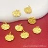 geomancy accessory Long Lasting Color Retention Ancient Method Sand Gold Ashore Koi Double-sided Lucky Gourd Pendant DIY Bracelet Necklace Jewelry Accessories