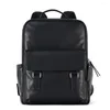 Backpack JOYIR Vintage Genuine Leather Men Laptop Daypack Casual Travel Backpacks Fashion Shoulder School Bag For Male