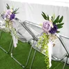 Fleurs décoratives Artificial Outdoor Events plomb Supplies Decoration de mariage Chaise de mariage Roses Péon Fleur