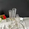 Candele 1pcs 5 teste a supporto acrilico tavolo da matrimonio fiore decorazione per feste domestiche