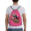 Sacs à provisions Cartoon Cartoon Cuphead Mugman TrawShip pour entraîner des sacs à dos de yoga femmes hommes Sports Sports Sackpack