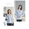 Maternity Tops Tees Autumn Long Sleeve O-Neck Solid Color Postpartum Women Cotton Nursing T-Shirt Breastfeeding Top And 7 Colors D Dhrkl