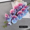 Flores decorativas orquídeas artificiais toque real ramos de látex hastes arranjo de plantas de orquídea interior para decoração