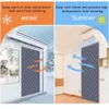 Autumn and Winter Self absorbing Cotton Home Thickened Door Curtains Thermal insulation Partition Cold Sheer Curtains 240416