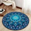 Tappeti mandala round tappeto camera da letto da letto boho tappeto in cotone tessuto nazionale classico divano tappeto tappeto cuscino tappeti da pavimento