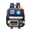 Sac à dos Tende des enfants Tendance de grande capacité pour garçons et filles Prévention de la perte de maternelle sac à dos super mignon sac de voyage robot