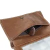 Plånböcker jinbaolai märke vintage mäns äkta läder plånbok liten man handväska korthållare pengar väska för man