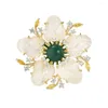 Broschen elegante Fünf-Petal-Blumenbrosche für Frauen Kristallnadel Corsage Hochzeitsfeiern Kleidertasche Accessoires Tägliches Schmuck Geschenk