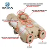 Scopes wadsn Airsoft L3 ngal viset laser plastique mâle factice dbal peq boîte de batterie laser picatinny rail de chasse accessoires