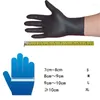 Rękawiczki jednorazowe 10PCS Lateks Black 10pcs/działka żywność Wodoodporna alergia BEZPŁATNA BEZPIECZEŃSTWA MECHANIKA NITILIL