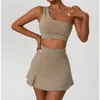 Shockproof Sports Underwear Women Fitness Bra Mini Skirt Suitable for Tennis Yoga Running 240419