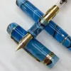 Pennor Kaigelu 316A Marble Blue Acrylic Celluloid Fountain Pen Iridium Ef F M NIB Classic Pen Beautiful Business Gitf PenS Stationery