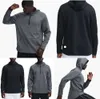 Lu- 372 Men Hoodies Outdoor Pullover Sports Long Sleeve Yoga Wrokout Outfit Mens Loose Jacketsトレーニングフィットネスファッション服536356