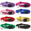 Chats petits colliers animaux de compagnie réglables Pleuche Pippy avec cloche Cat Snap Buckle Collier de chiens intérieurs extérieurs Collier Th0177 S