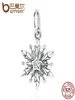 Estilo Novo chegada 925 Sterling Silver Dsny, Freeze Snowflake Charms Fit Bracelets Colares Fine Jewelry PAS3635004931