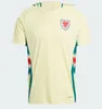 2024 Wales Kids Aldult Kit Soccer Jerseys Wilson Ramsey Rodon N. Williams B. Davies Matondo Home Away Football Shirts Kort ärmuniformer