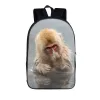 Torby śmieszne pomyśń małpy orangutan plecak dla nastolatków chłopców dziewczęta dziecięce torby szkolne laptop plecak kobiety