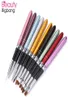 Pro 10Pcslot Nail Brushes Set Different color Size Copper Handle Design Polish Nylon UV Gel Painting Nail Art Tool Nail Brushes6961974416