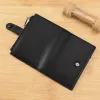 Wallets Slim Wallet for Men Genuine Leather Key Organizer Card Holder Keychain Key Wallet Short Small Male Clutch with Zipper Coin Pouch