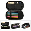 Stor kapacitet Pencil Pouch Lamunan Falling In Reverse Rock Band Lips School Accessories Double Layer Pencilcase Women Bag