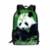 Väskor tecknad panda bubblor skola ryggsäckar för flickor pojkar barn söt lätt bokväska dagpack tonåring student skolväska ryggsäck
