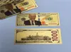 Donald Trump Dollar Président américain Banque Banque d'or Bills America General Election Supply Souvenirs Fake Money Coupon Coupons E8170415