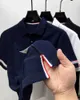 T-shirt maschile Designer di qualità da uomo Luxury Polo Shirt 2024 Summer New Polo Collar Stampato Maglietta a strisce corta a strisce coreana Business Fashion Business J240419