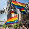 プライドレズビアンバナートランスジェンダーゲイ90x150cm LGBTレインボウバナーポリエステルフラッグサプライズデコレーションレインボーフラグTH0020S