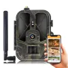 Cameras 4k 30fps 36mp Ip65 App Control with Cloud Service Ir Cellular Trail Camera 4g Hunting Camera Motion Sensor 4g Hc940pro