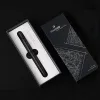 ペン2023新規到着Mohn A1 Retro Matte Black Retractable Fountain Pen 0.4mm EF [NIB Press Ink Pens for Office文房具