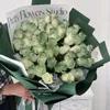 Flores decorativas Vintage Scottish Green Rose - A Flor da Juventude Presente Perfeito para o Dia dos Namorados Graduação e entes Aumentos