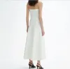 ノースリーブドレス女性の2024カイト韓国のミッドレングスaラインドレス