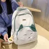 Mochila Drop de niñas lindas Estudiantes de la escuela primaria de gran capacidad Contraste en el bolso de hombro para mujeres feminina para niños