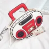 Personnalité des seaux Retro Radio Shape Sac Médens sac à main sac à main