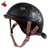 Motorhelmen Half gezicht voor motorfietsen Veiligheid Elektrische motorbloke Veilige helm Moto Equipment Hoofdomtrek 55-62 cm