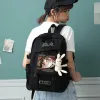 バックパックアニメジョジョの奇妙なアドベンチャークジョジョタロナイロンバックパック学生学校の本バッグ