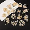 Brooches Vêtements Fixation Broche Elegant Crystal Flower Pin Multi-fonction Coin Badge Weddge