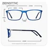 Zenottische verschreibungspflichtige Brille für Männer tr90 quadratische pochromische Myopie Optische Brille Anti Blue Light Progressive Eyewea 240416