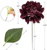 Декоративные цветы гидрагенея искусственная 10шт гортензии с листьями 6 шт.